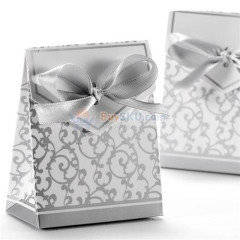 Wedding Favour boxes - Silver & White