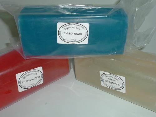Glycerine Melt & Pour Soap - Transparent 1kg Bar - ULTRA Clear - Un-Fragrance