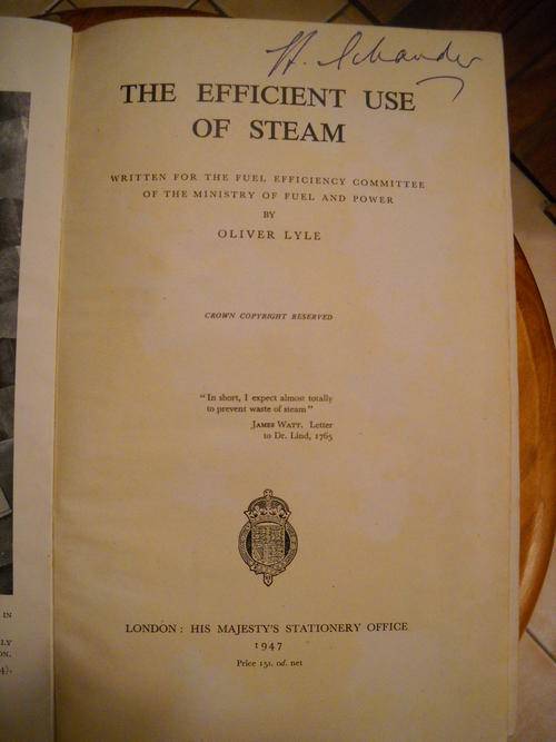 THE EFFICIENT USE OF STEAM - OLIVER LYLE