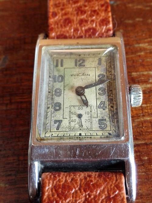 VINTAGE VULCAIN MENS TANK WATCH - WORKING