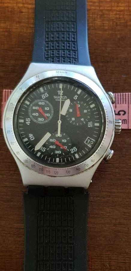 SWATCH IRONY ALUMINIUM MEN'S WATCH KEEPING TIME