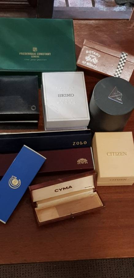 RARE AND COLLECTABLE WATCH BOXES- HIGHEST BID TAKES ALL