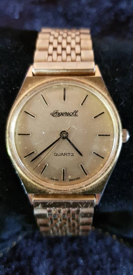 VINTAGE INGERSOLL SWISS EBAUCHES MEN'S WATCH FOR REPAIR/SERVICE/BATTERY