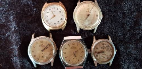 VINTAGE BUREN MEN'S WATCHES FOR REPAIR OR SPARES- HIGHEST BID TAKES ALL