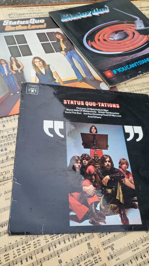 3x STATUS QUO LP`S TO HIGHEST BIDDER