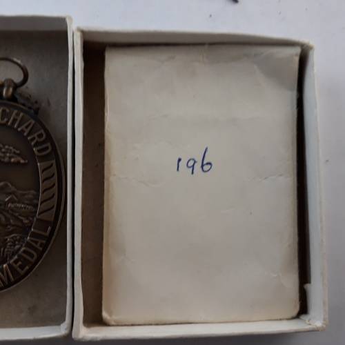 SOUTH AFRICA JOHN CHARD DECORATION  NUMBER. No.196 TO K.A.VANDERPLANK ROYAL CYPHER