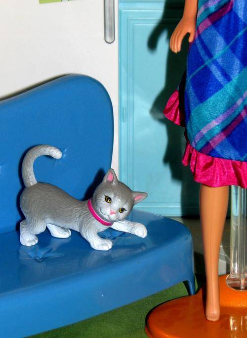 Barbie's pet cat made by Mattel