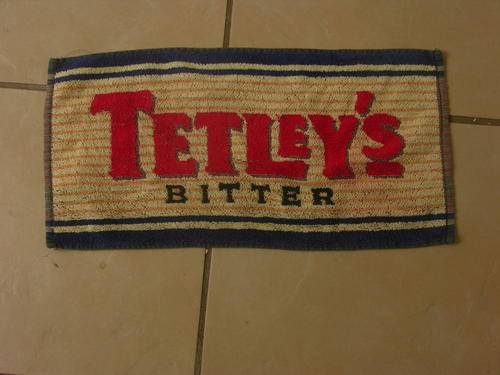 Bar towels - Very collectable - looks lovely on your bar top Tetleys Bitter beer Rare