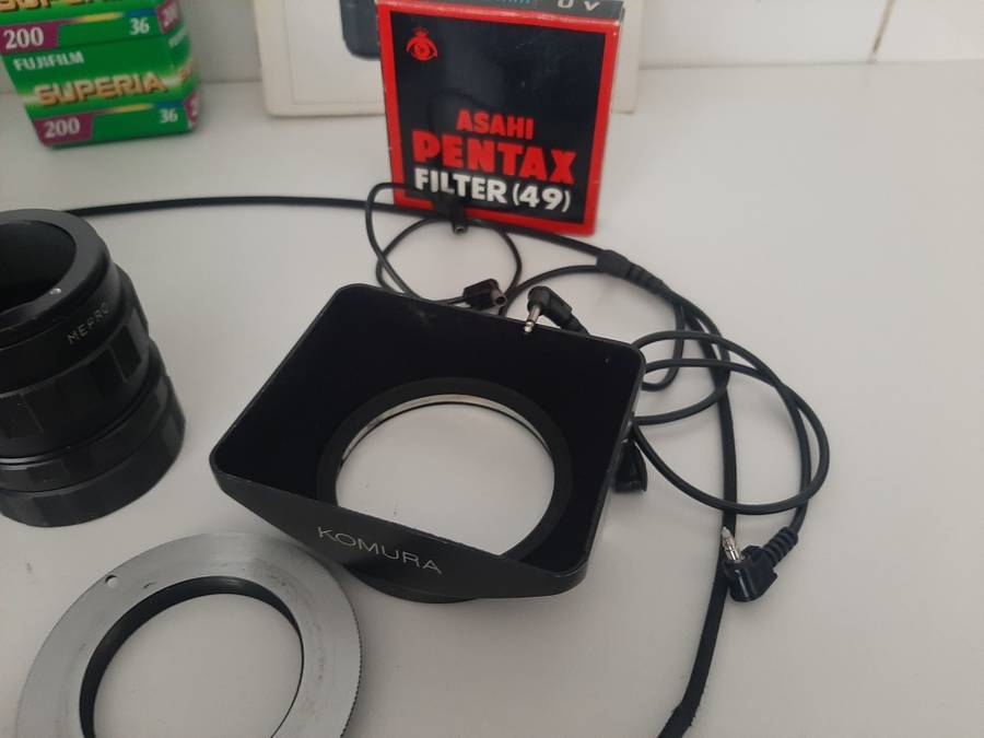 Penta P30 35mm Film Camera and lenses with accessories.