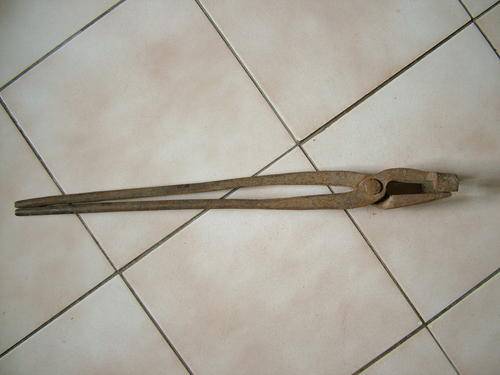 Antique blacksmithing Tongs