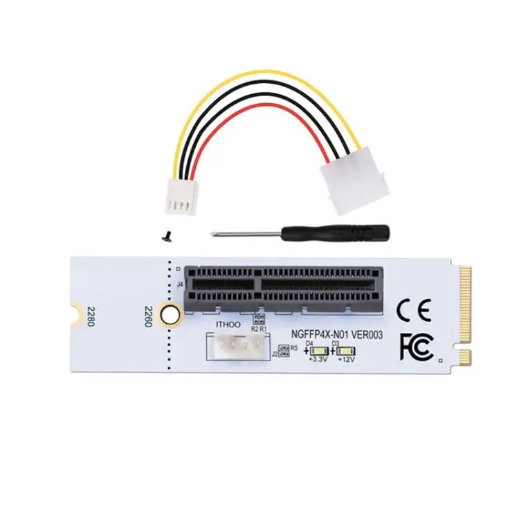 NGFF M.2 Key M to PCI-E 1X / 4X / 8X / 16X for mining.