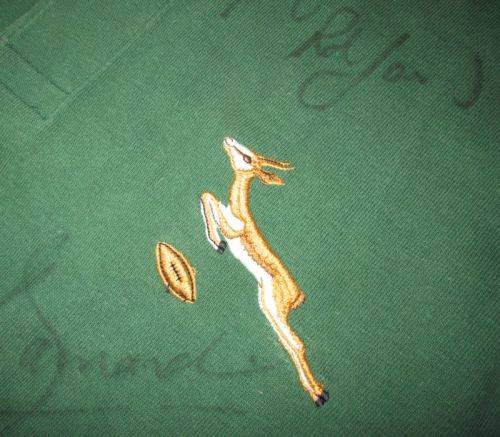 Springbok Rugby Jersey 1986 Replica - Signed