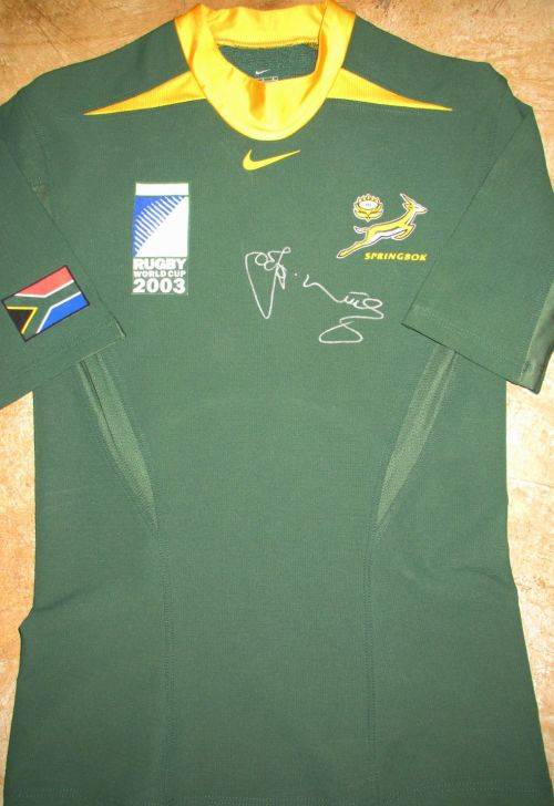 Springbok Rugby Jersey RWC 2003 - Signed