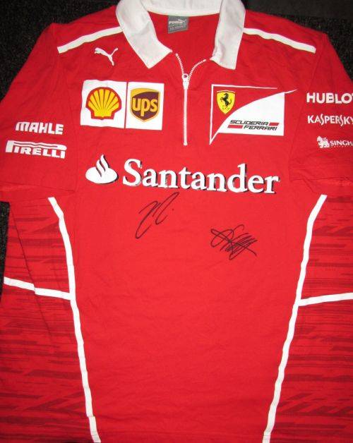 2017 Ferrari F1 Pit Crew Shirt - Signed