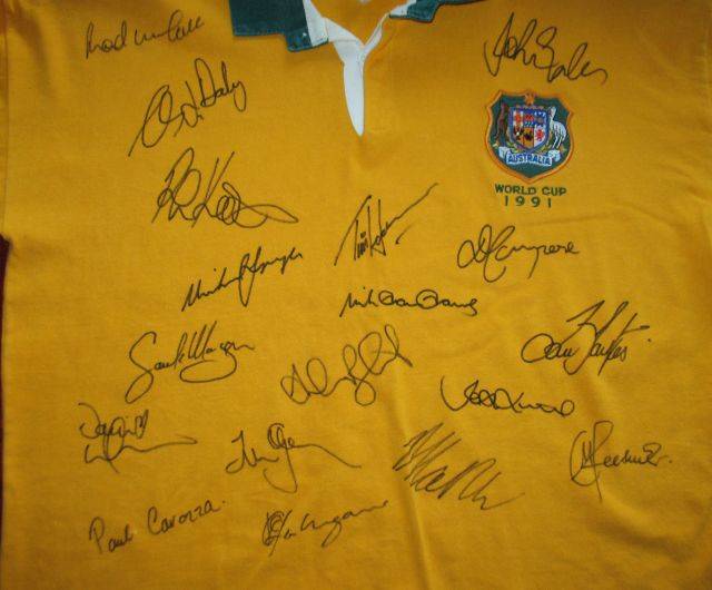 Australia Signed Rugby Jersey 1991