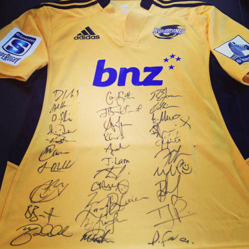 Hurricanes Super 15 Rugby Jersey - Signed