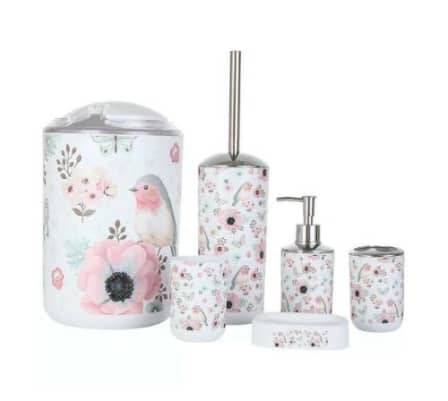 Fashion Boutique Bath Series 6 Pieces - Bird