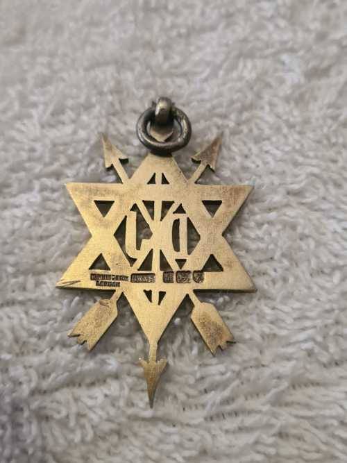 Sterling silver Freemasons medallion