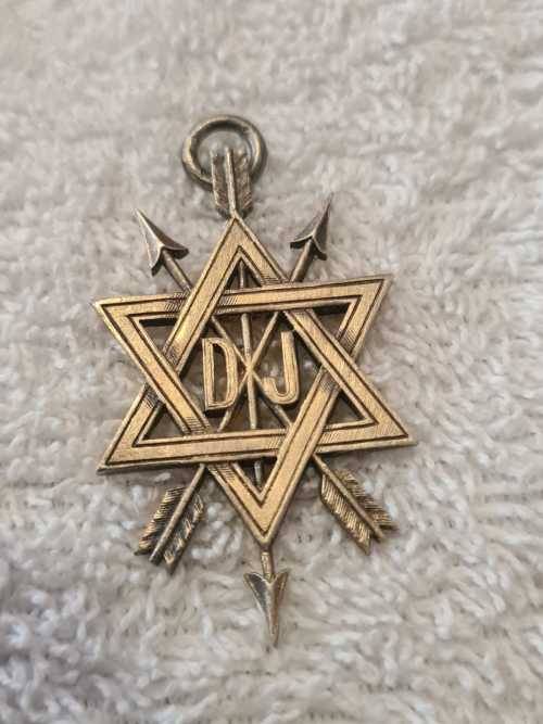 Sterling silver Freemasons medallion