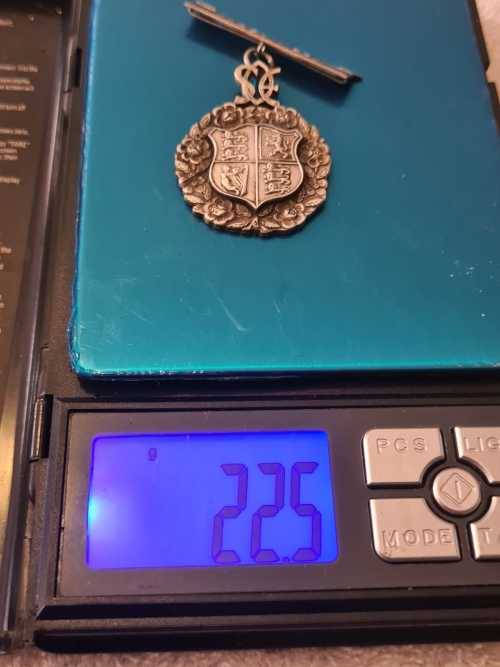 Sterling silver Freemasons medallion