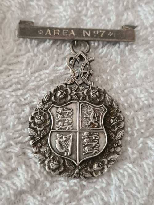 Sterling silver Freemasons medallion