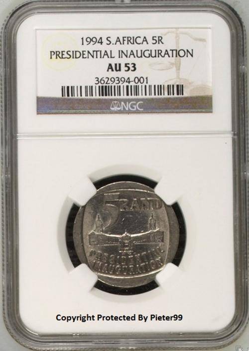 ** NOT OFTEN SEEN ** 1994 Pres Inauguration R5 - AU55 - RARE GRADE - R1 START !!