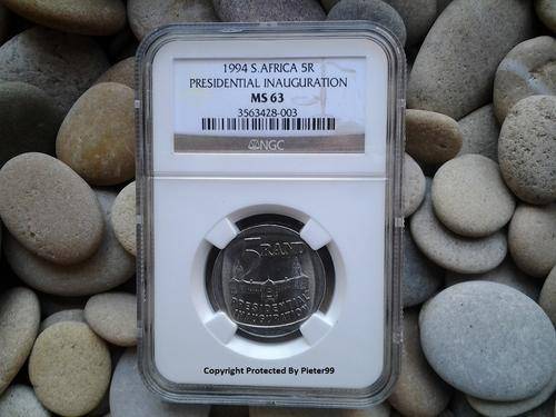 1994 Presidential Inauguration R5 Coin - MS63 NGC Graded - Building In Front - Very Rare Find !!!