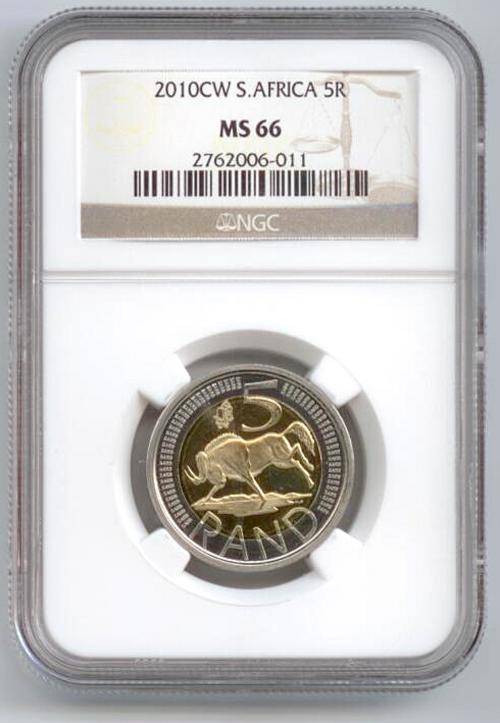 2010 NGC MS66 Coinworld (Oom Paul) 5Rand