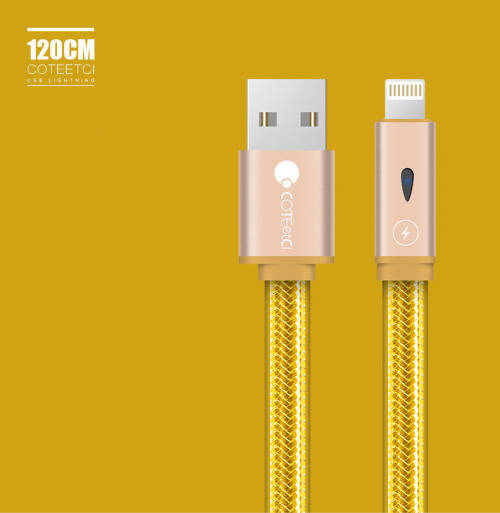 iPhone 1.2m Lighting Charging Data Sync Cable Cord for iPhone 7/ 6s 6s Plus / 6 / 6 Plus / 5 / 5s