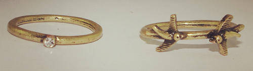 ***True Grace Accessories*** Sale!!! Vintage Style Bronze Birds 2 Rings Set