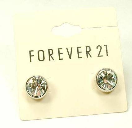 ***True Grace Accessories*** Simple Stud Earrings (White)