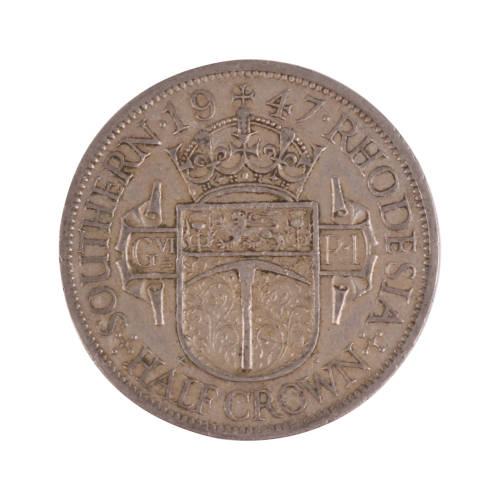 1947 Southern Rhodesian lot (Fine Detail) - Half Crown + 2 Shilling + 1 Shilling + 6 Pence + 1 Penny