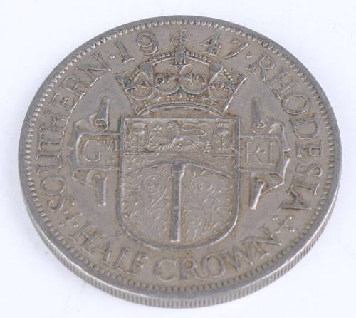 1947 Southern Rhodesian lot (Fine Detail) - Half Crown + 2 Shilling + 1 Shilling + 6 Pence