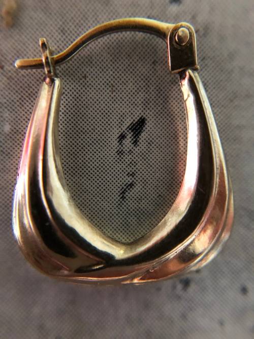 Vintage 9ct Gold Hoop Earrings