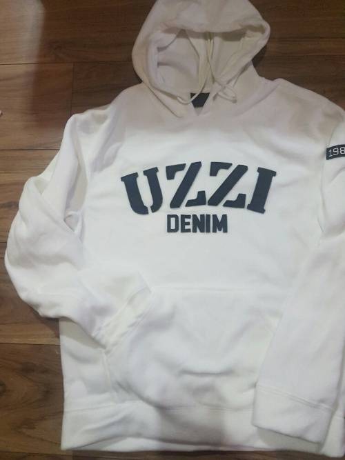 ORIGINAL - UZZI - LARGE - Brand New - HOODIE (WHITE)