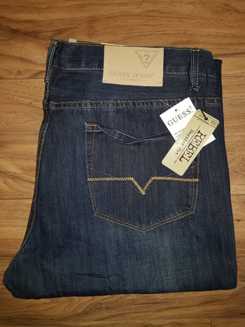 GUESS JEANS SIZE W36L32 - Brand New (Rocker Bootleg - Dark Vintage Blue)
