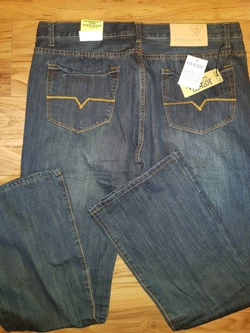GUESS JEANS SIZE W36L32 - Brand New (Rocker Bootleg - Dark Vintage Blue)