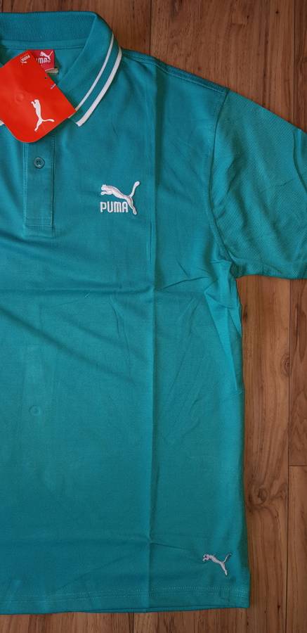 PUMA Golf Shirt - Large (Green) - Super Slim Fit