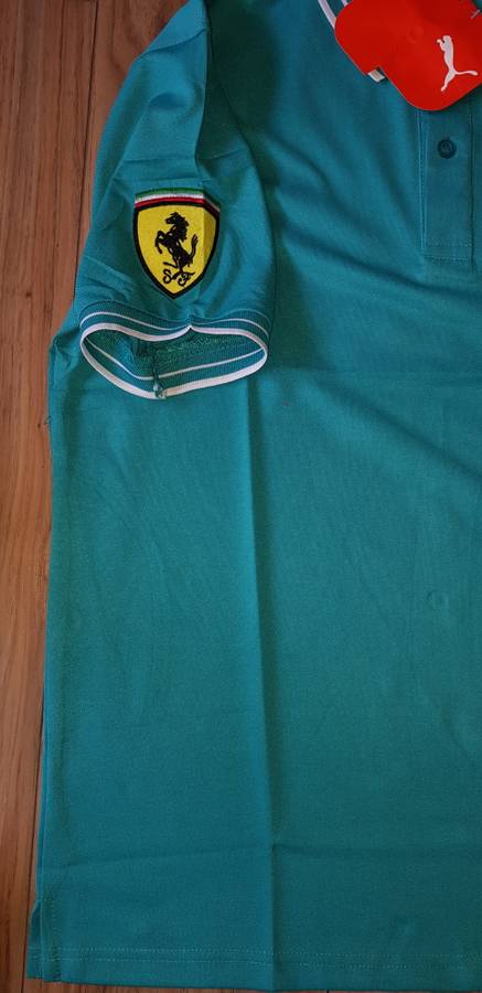 PUMA Golf Shirt - Large (Green) - Super Slim Fit