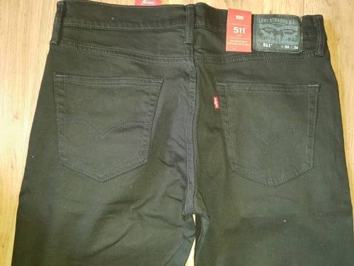 ORIGINAL 511 LEVI'S - Mens Jeans - SIZE W32L32 - Brand New - Black