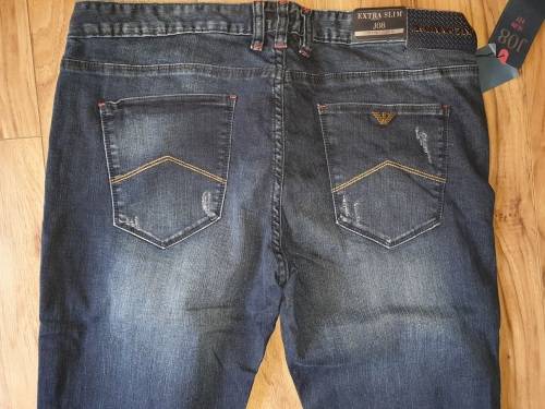 ARMANI JEANS - Extra Slim J08 - Comfort Fabric - Mens Jeans - SIZE W36L34 - Brand New - Dark Vintage