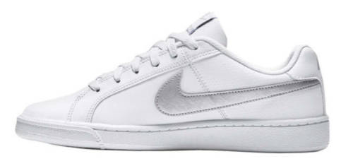 Original Nike - Court Royale (White/Metallic Silver) Women's Classic Shoes - UK 5