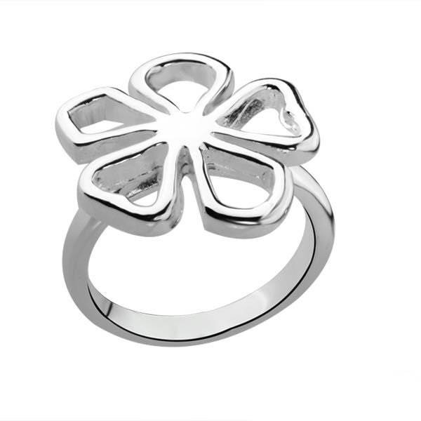 FLOWER FACTORY QUALITY SHIPPING SILVER FLOWER RING FASHION SILVER RINGS