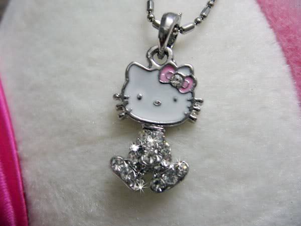 Hello Kitty Crystal Jewelry Necklace Xmas Gift CFN003