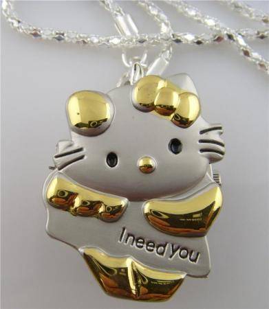 Hello kitty Necklace watch pocket pendant