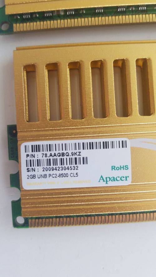 2X 2GB DDR2 GAMING RAM!!! R1, NO RESERVE!!!