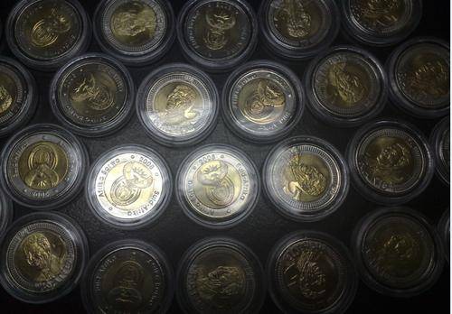 62x ENCAPSULED R5 MANDELA COINS!!! R1, NO RESERVE!!! GETTING SCARCE!!!