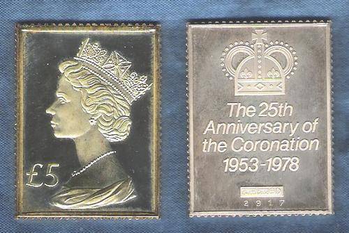 Coronation Commemorative Collection - Replica stamps in Silver and Gold