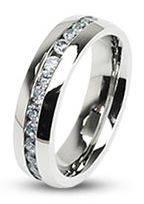 STUNNING! 1.40 CTW 4MMCHANNEL BRILLIANT CUT ETERNITY RING N1/2