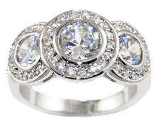 **FREE SHIPPING!!**3.72 CTW HEIRLOOM ROMANESQUE ENGAGEMENT RING SIZE 8